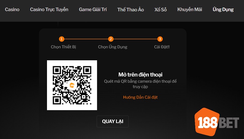Chọn mục “Ứng dụng”