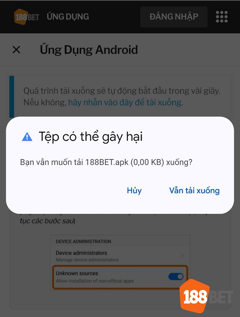 Chọn “Cài đặt”