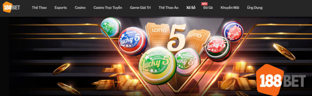 Xổ số 188bet mang đến lựa chọn cá cược linh hoạt
